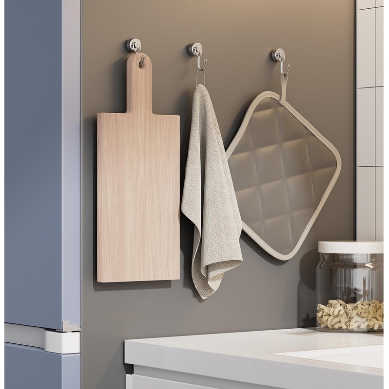 Homion Magnetic Hook, Stainless Steel, Rust Free, Includes Magnets, Vertical