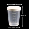 Re-useable Transparent Plastic Beakers Graduated Measuring Specimen Cup 50ml PP