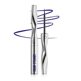 Unyoke Multi-color liquid eyeliner, artistic and unique shape, easy to color glitter and matte precision ultra-fine eyeliner, waterproof and sweat-proof, no fall-off, no smudge, long-lasting（17#Blue）