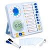 3-in-1 Visual Timer Task Timer with Chore Chart Board, ADHD