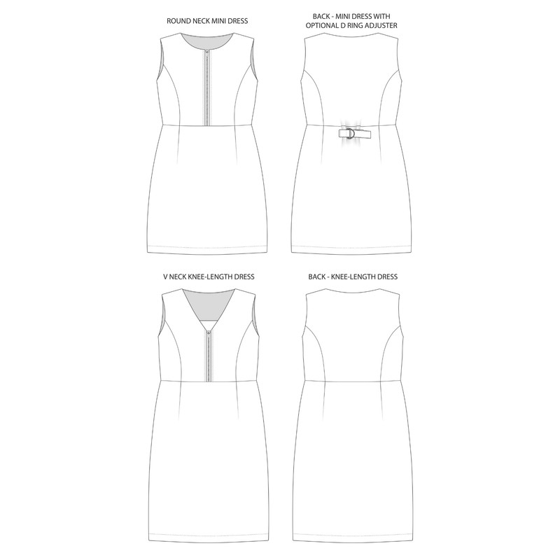 Tilly and the Buttons Noa Pinafore Sewing Pattern UK 6-34