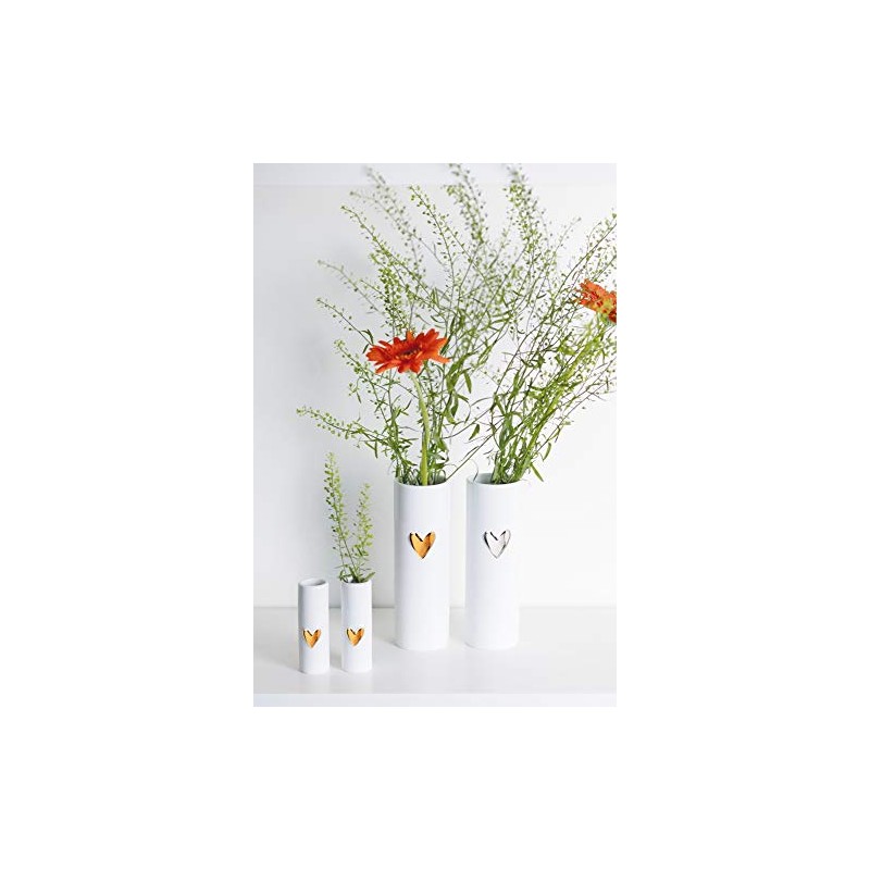 Vase - Heart Gold