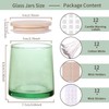 DARJEN 12 Pack Green Candle Jars for Making Candles- 9