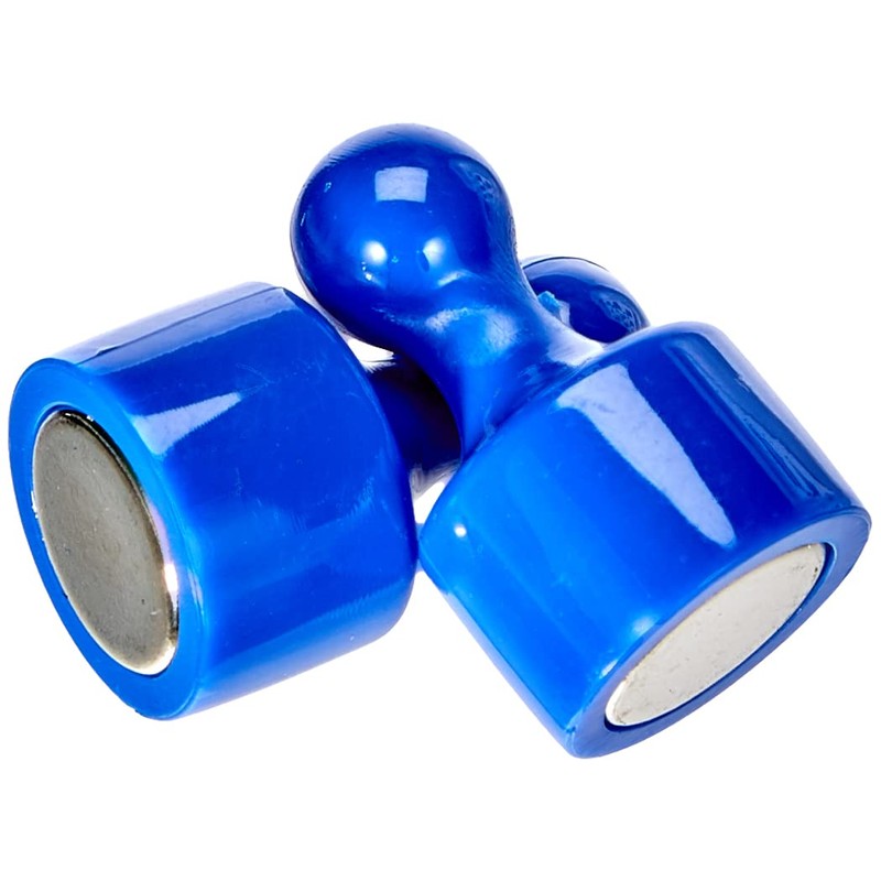 Blue Skittle Magnet for Fridge, Office, Whiteboard, Noticeboard, Filing Cabinet