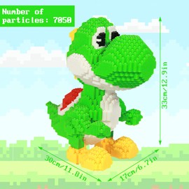 Darryy Large Building Blocks, Thousands of Miniature Building Blocks, Super Difficulty, Suitable for Children from 14 Years or Adults (C)