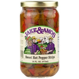 Jake & Amos Sweet & Hot Pepper Strips / 2 - 16 Oz. Jars
