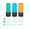 Impact sockets 3 pcs for Aluminium Wheels 17mm 19mm 21mm