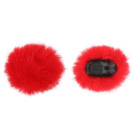 Red Windscreen for DJI MIC 2 (2024)/ DJI2 / OSMO POCKET 3 Microphone Transmitter - DJI Mic 2 Accessories Wind Muff Deadcat Foam,Windscreen 2-Pack (Not for Dji Mic 1 2023)