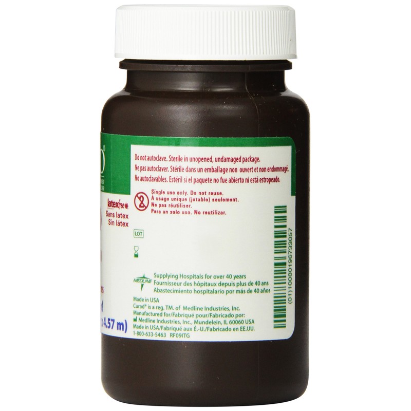 CURAD Sterile Iodoform Gauze Packing Strips, 1" x 5 yds.,