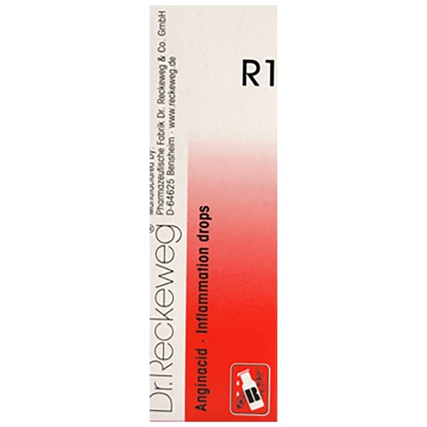 Dr Reckeweg Homeopathic Germany R1 Drops - Inflammation Fever Swelling - 22ml- by shopworld2 (2)