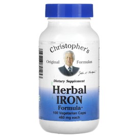 Dr. Christopher's Herbal Iron Formula 100 Caps Family Formulations