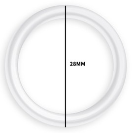 SWYSGS 9 Pieces Secure Dummy Holder O Rings Dummy Accessories Chain Clips Adapter Holder for Baby (Transparent)