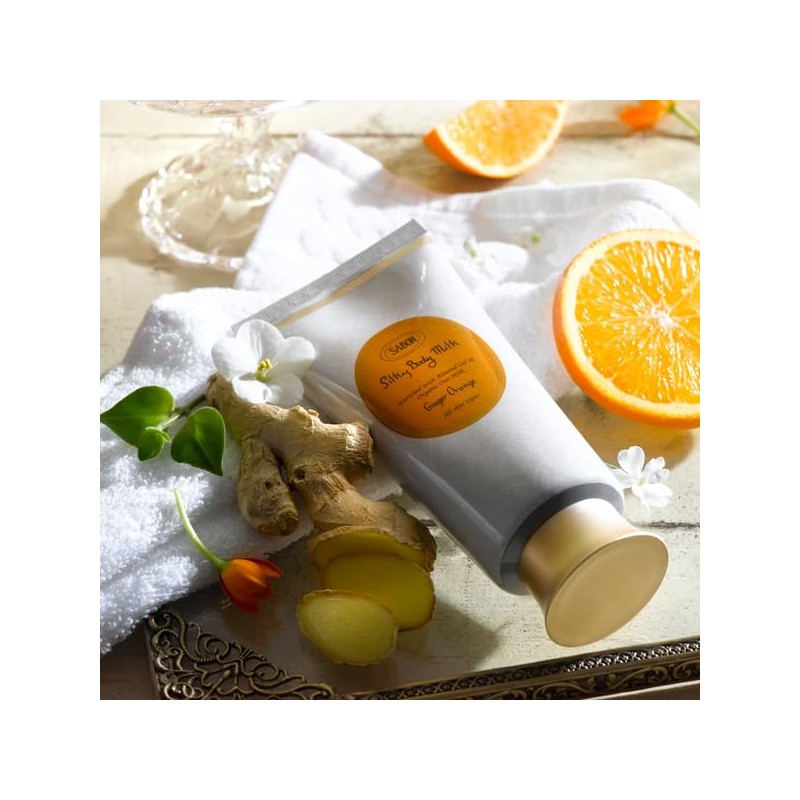 SABON Silky Body Milk, Ginger Orange, 6.8 fl oz (200