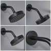 Wall Mounted Shower Arm Extension Head Holder Stainless Stee for