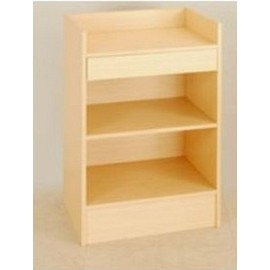 Cash Register Stand, 24 Inches Wide Maple Color By Modern Store Fixtures