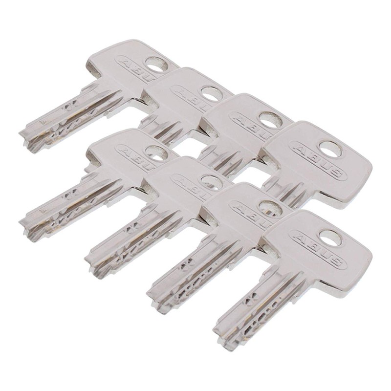 ABUS EC550 Locking Cylinder, Length Z45/K45mm with 8 Keys