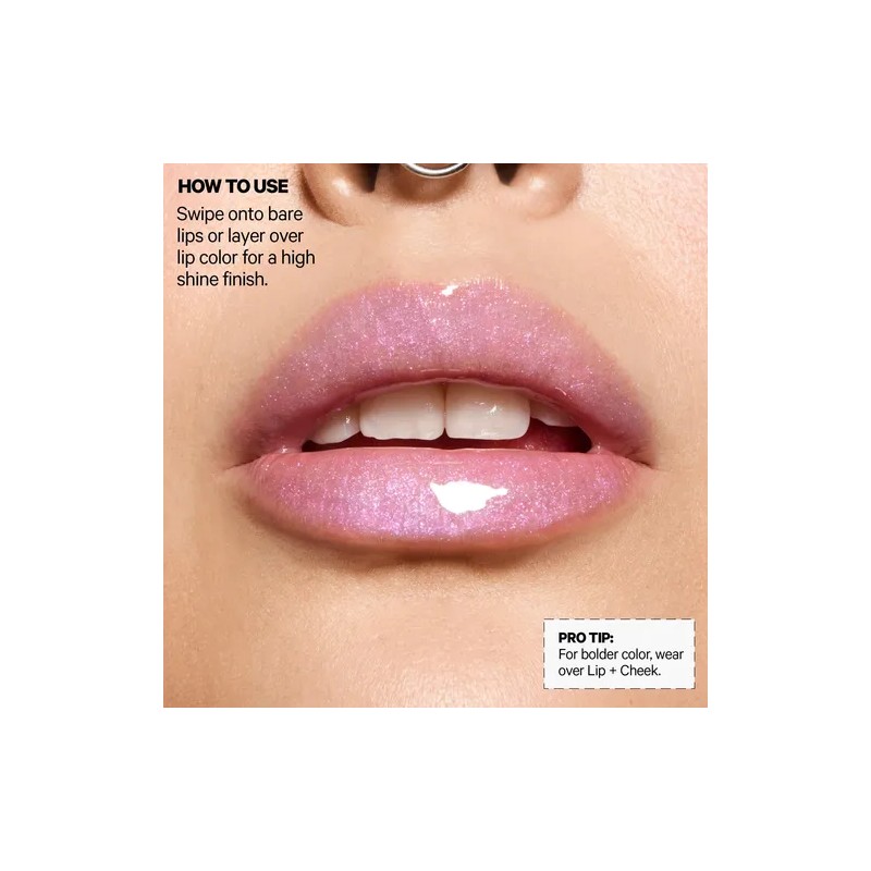 Brillo Labial Leche Maquillaje, Hidratante, Brillo Rosa Dora