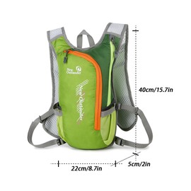 Breathable Hydration Backpack Nylon Reflective Water Bladder Backpack for Hiking Running Cycle