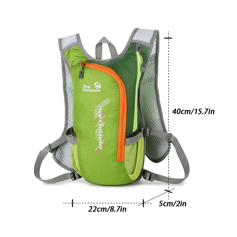 Breathable Hydration Backpack Nylon Reflective Water Bladder Backpack for Hiking