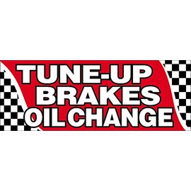 20x48 Inch Tune-UP Brakes Oil Change Vinyl Banner Sign rb