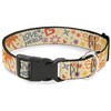 Buckle-Down Pet Collar, Dog Collar Plastic Buckle, Summer Harmony Collage