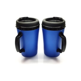 GAMA Electronics Thermoserv 34oz Travel Mug Classic Gas Station Mug (Blue/Blue 2 Pack)