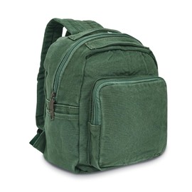 BOZIEE Small Backpack Women's Canvas City Backpack Backpacks Daypacks Backpack Handbags Children's Backpacks for School Travel Work Women Girls Teenagers Unisex, Green