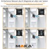 MAKA Digital Inclinometer, Accuracy from 0.1° to 0.2°, Magnets on