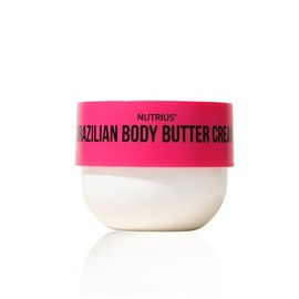 Nutrius Brazilian Body Butter Cream Berry Bliss - Experience Luxe Hydration, Acai, Mango, Cocoa & Cupuacu, Vitamin C for Radiant Glow - 6 FL OZ