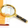 Portable gold frame magnifying glass dragon shaped handle 60 70 80 mm 80mm 3ea