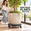 Heavy Duty Rolling Plant Caddy with 440 lb Capacity, 360°