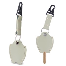 Jasenna Car Key Cover Kechain for Broken Key - Leather Covers Protector for Women, Men(1-Green)