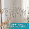 CHGANG Stainless Steel Clothes Drying Hanger with 40 Clips