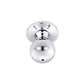 Better Home Products Marina Privacy Door Knob | Round Ball Bathroom Bedroom Door Knobs, Keyless Interior Door Hardware - Chrome