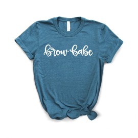 Esthetician Shirt - Cosmetologist - Cute Eyebrow Shirt - Brow Babe - Makeup Shirt - Esthetician Gifts - Brows Shirt - Softstyle Unisex Tee