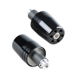 POSH FAITH POSH Handlebar End for Ultra Heavy Weight Motorcycle, Universal Type, Fits 14-19mm, Black 031279-06-10