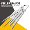 1 Set Stainless Steel Welding Taper Feeler Gauge Rulers Hole