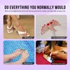 BTArtbox Press on Toenails Short, White Press on Toe Nails