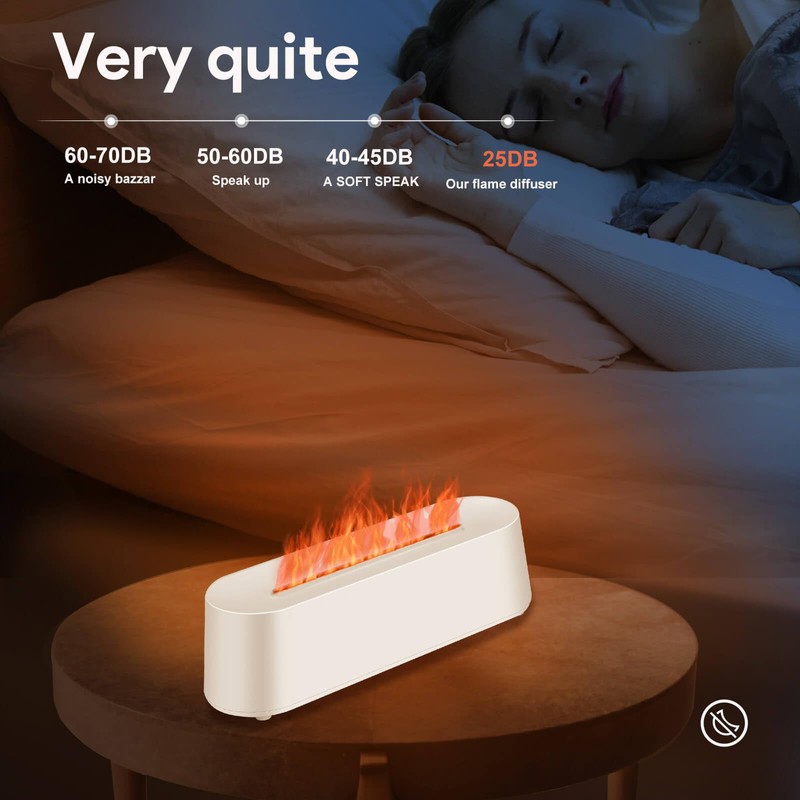 7Color Aroma Diffuser with Remote,Volcano Diffuser for Home Large Room，Flame