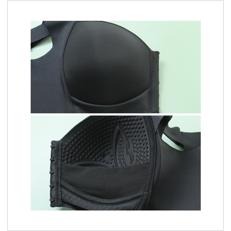 Women's Front Closure Bras Posture Full Coverage No Underwire Unlined