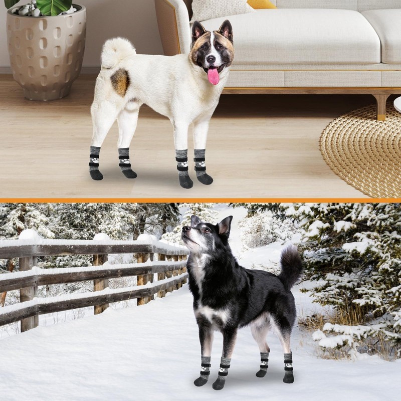 KOOLTAIL Anti Slip Dog Socks to Prevent Licking Paws for