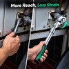 Drive Ratchet Wrench for Garage Repairs - 72-Tooth Flex Head