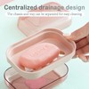 Pack of 3 Travel Soap Box, Soap Dish with Lid,