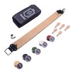 BACHER Premium Leather Strop Wide for Sharpening Razor Set with