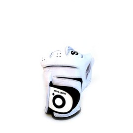 Quiet Golf Glove - Golf Glove - Quiet Golf - Men's Golf Glove - Shhhh - White - Premium & Genuine Cabretta Leather - Breathable Golf Glove - Natural Fit (Small, Worn ON Left Hand)
