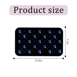 Zpana Car Center Console Cover, Waterproof Leather Bow Ribbon Vehicle Arm Rest Pad, Comfortable Automotive Interior Seat Box Armrest Protection Cushion Accessories, Universal Fit (Blue)