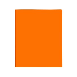 Lion 2-Pocket Plastic Folder with Fasteners, Orange, 1 Folder (92310-OR)