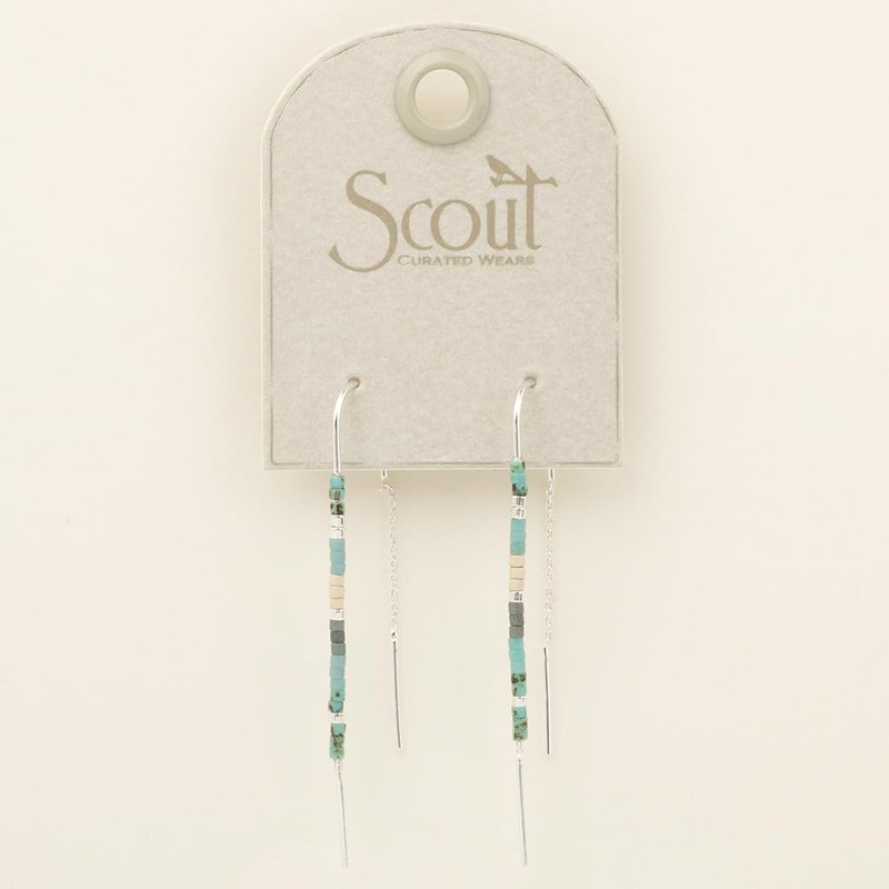 Scout Curated Wears - Chromacolor Miyuki Thread Earring - Turquoise