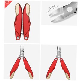 OHPHCALL Abs Stainless Steel Nail Nipper Ingrown Toe Nail Pliers Clipper Cuticle Scissors Manicure Tool Matte