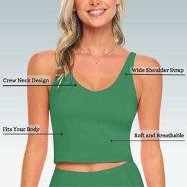 M&M SCRUBS Women’s Yoga Top Longline Wirefree Padded Medium Support Sports Bra (Large, True Hunter Green)